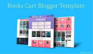 Books Cart Blogger Template