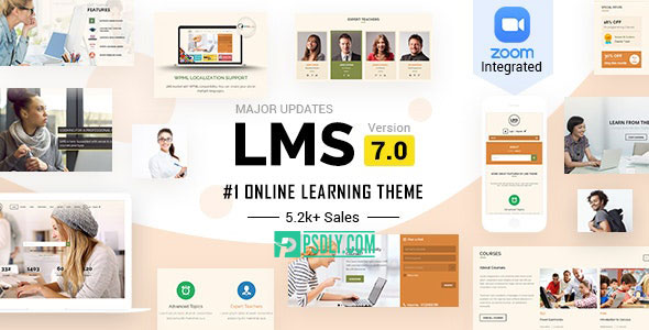 Download Pre-activated LMS WordPress Theme Latet Version v7.2 Free