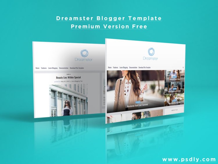 Dreamster Blogger Template Premium Free