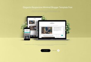 Eleganto Responsive Minimal Blogger Template Premium Free