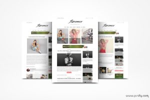 Florence Minimal 2526 Elegant Blogger Template Premium Free