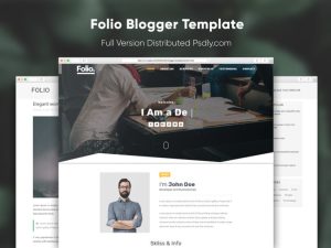 Folio Blogger Template Premium Version Free Download