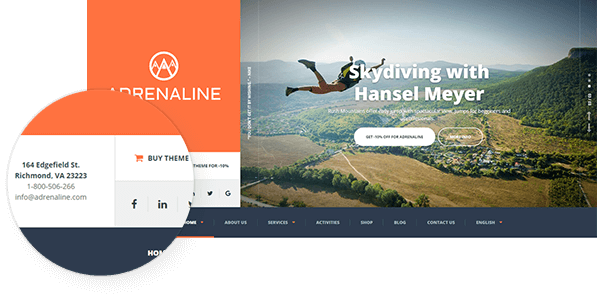 ProteusThemes Adrenaline v1.9.0 Sports, Travel and Outdoor WordPress Theme