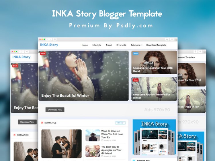 INKA Story Blogger Template Premium Version Free Download