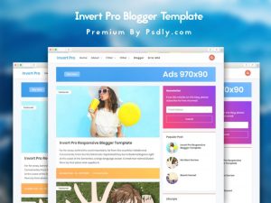 Invert Pro Responsive Blogger Template Premium Free