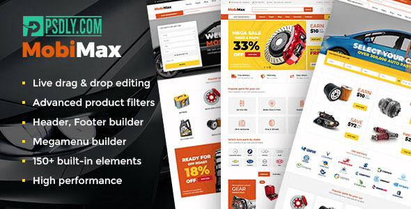 Mobimax v3.2 Auto Parts WordPress Theme + WooCommerce Shop 23941859
