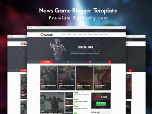 News Game Blogger Template Premium Version Free Download