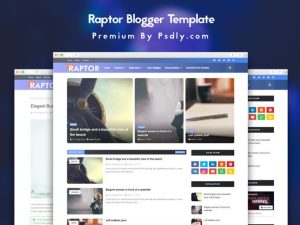 Raptor Blogger Template Premium Free