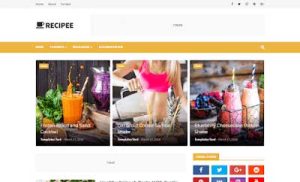 Recipee Food Blogger Template Premium Download Free