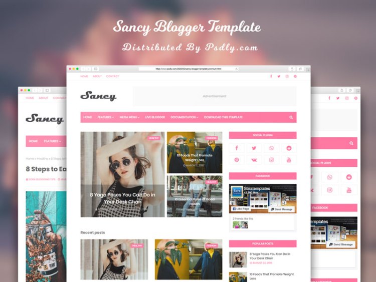 Sancy Blogger Template Premium Version Free Download