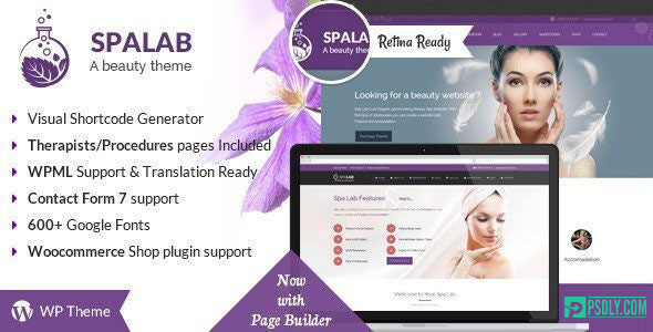 Spa Lab v4.9 – Beauty Salon, Wellness WordPress Theme – 8795615