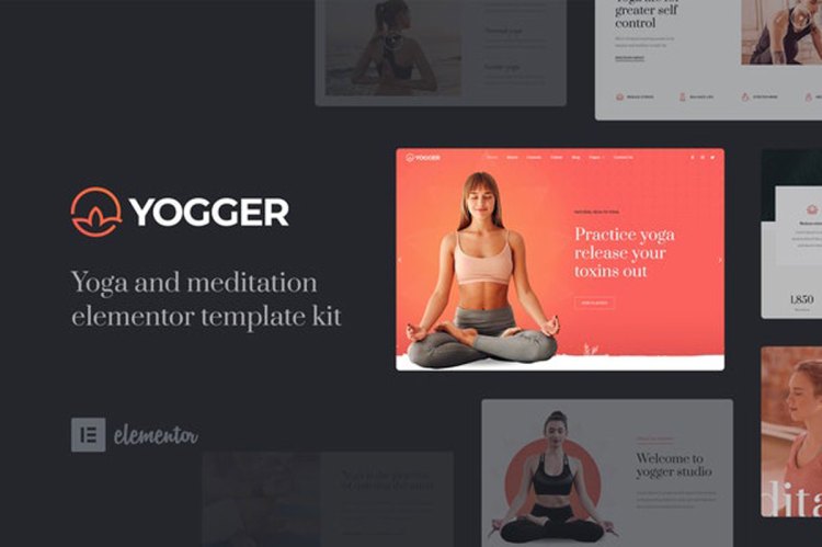 Yogger - Meditation and Yoga Elementor Template Kit 27659536